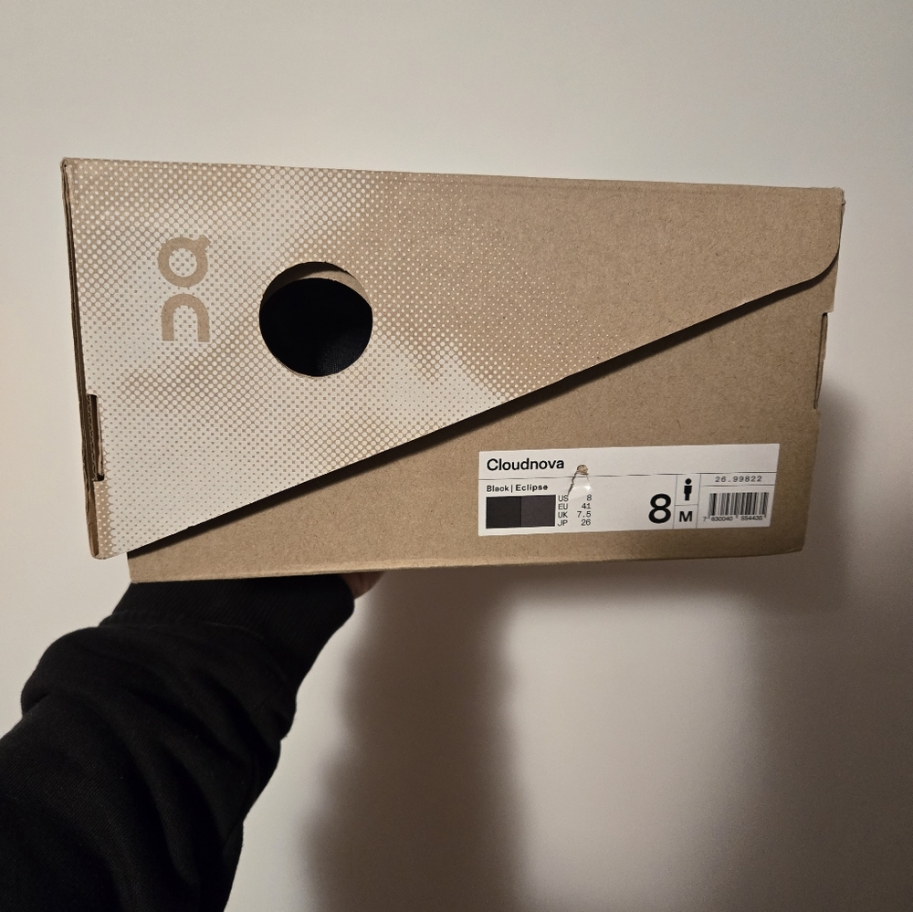 On Cloudnova Black/Eclipse Shoes - Picture 6 of 6